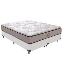 Cama Box Queen e Colchão Four Season Molas V-tech