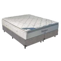 Cama Box Queen e Colchão Freedom Ortobom D33