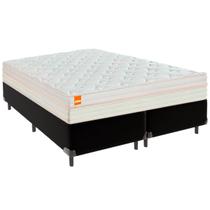 Cama Box Queen e Colchão Tucson Molas Ensacadas Inducol Preto Cama Box Queen e Colchão Tucson Molas Ensacadas Inducol Preto