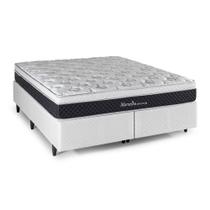 Cama Box Queen Herval Marselha, Molas Maxspring, 64x158x198 cm