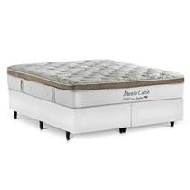 Cama Box Queen Herval Monte Carlo de Molas Ensacadas, 72x158x198 cm
