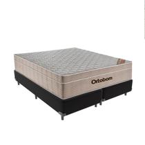 Cama Box Queen Marrom e Colchão Ortobom Airtech SpringPocket Cama Box Queen Marrom e Colchão Ortobom Airtech SpringPocket