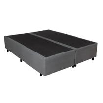 Cama Box Queen material sintético Maranello Cinza 158x198