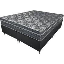 Cama Box Queen Mola Ensacada Gold Dark Preto 158X198X66 Softflex