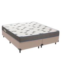 Cama Box Queen Ortobom D33 Light Bege