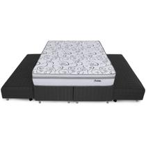 Cama Box Queen Ortopédica com Duas Camas Auxiliares 158x198cm BF Colchões