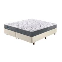 Cama Box Queen Reforçada + Colchão Ecoflex Molas Ensacadas - Cama inHouse