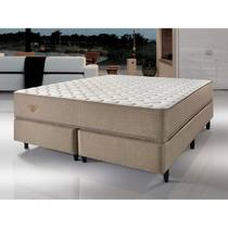 Cama Box Queen Relax Duo Comfort Molas Ensacadas Wide 70x158x198cm Bege Ecoflex Cama Box Queen Relax Duo Comfort Molas Ensacadas Wide 70x158x198cm Bege Ecoflex