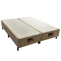 Cama Box Queen Revolution Bege 158x198 - Castor