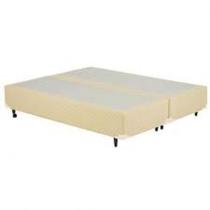 Cama(Box Queen Size+Colchão D33) 158x198x25 Suede Bege Cama(Box Queen Size+Colchão D33) 158x198x25 Suede Bege