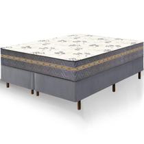 Cama Box Queen Size Colchão La Plata Molas Ensacadas 158x198x62cm Cama Box Queen Size Colchão La Plata Molas Ensacadas 158x198x62cm