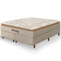 Cama Box Queen Size Colchão Mendoza Molas Ensacadas Pillow Top 158x198x71cm Extra Macio Cama Box Queen Size Colchão Mendoza Molas Ensacadas Pillow Top 158x198x71cm Extra Macio