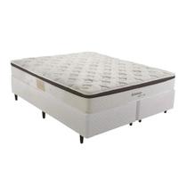 Cama Box Queen Size Herval Edimburgo, Molas Maxspring, Branco, 64x158x198 cm Cama Box Queen Size Herval Edimburgo, Molas Maxspring, Branco, 64x158x198 cm