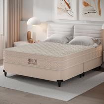 CAMA BOX QUEEN SIZE ORTOBOM AIRTECH MOLAS ENSACADAS 158x198x63CM BEGE CAMA BOX QUEEN SIZE ORTOBOM AIRTECH MOLAS ENSACADAS 158x198x63CM BEGE