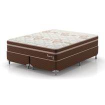 Cama Box Queen Taurus 158x198x67 Linha Montreal Marrom