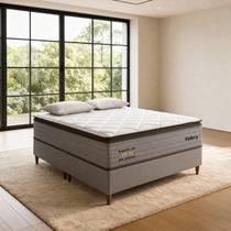 Cama Box Queen Valery Pkt 20Eps Molas Ensacadas Invertido Luxo Cama Box Queen Valery Pkt 20Eps Molas Ensacadas Invertido Luxo