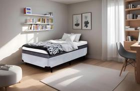 Cama Box Serenelife em Madeira de Eucalipto