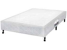 Cama Box Simples Castor Casal Poli Branco 138x188x27cm