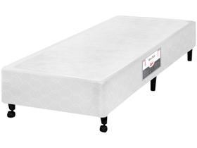 Cama Box Simples Castor Solteiro Poli Branco 88x188x27cm