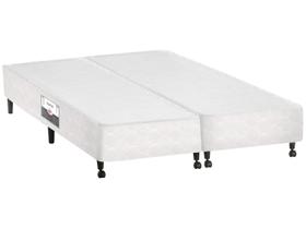 Cama Box Simples Castor Solteiro Poli Branco 96x203x27cm Cama Box Simples Castor Solteiro Poli Branco 96x203x27cm