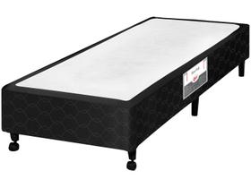 Cama Box Simples Castor Solteiro Poli Preto 88x188x27cm Cama Box Simples Castor Solteiro Poli Preto 88x188x27cm