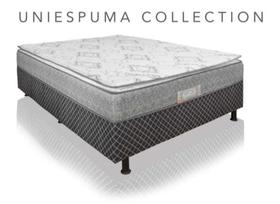 Cama box softflex casal uniespuma D 28 188 X 138 altura 70 com pés ( 12 cm ) box casal
