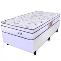 Cama Box Solteirão - Colchão Molas Ensacadas Com Pillow Top E Box Wave 97x203x57cm - BF Colchões Cama Box Solteirão - Colchão Molas Ensacadas Com Pillow Top E Box Wave 97x203x57cm - BF Colchões