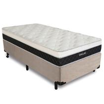 Cama Box Solteirão + Colchão Molas Ensacadas Dallas D33 96x203x58cm Várias Cores