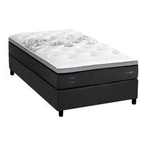 Cama Box Solteirão: Colchão Molas MasterPocket Ensacadas Herval Partenon C1629 ViscoGel + Base CRC Suede Gray (96x203x33) Cama Box Solteirão: Colchão Molas MasterPocket Ensacadas Herval Partenon C1629 ViscoGel + Base CRC Suede Gray (96x203x33)