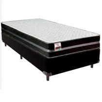 Cama Box Solteirão e Colchão Bogota Molas Ultralastic Inducol Preto
