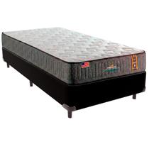 Cama Box Solteirão e Colchão Embrace Molas Ensacadas King Coil Preto