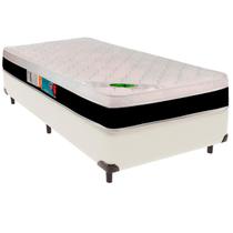 Cama Box Solteirão e Colchão Roma Molas Ensacadas Luckspuma Palha Cama Box Solteirão e Colchão Roma Molas Ensacadas Luckspuma Palha
