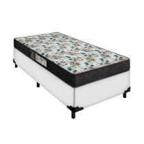 Cama Box Solteiro 20 de Altura Branca Colchão D33 Veneza Cama Box Solteiro 20 de Altura Branca Colchão D33 Veneza