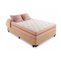 Cama Box Solteiro 88 Suede Bege Com Colchão Pillow Angel Molas Ensacadas 62x88x188 Cama Box Solteiro 88 Suede Bege Com Colchão Pillow Angel Molas Ensacadas 62x88x188