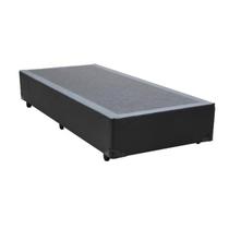 Cama Box Solteiro 88 Suede Preto 88x188x40 Cama Box Solteiro 88 Suede Preto 88x188x40