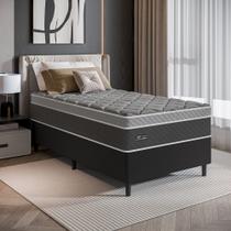 Cama Box Solteiro 88cm Molas Ensacadas Ferrara Umaflex Base 2CEN