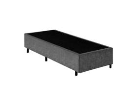 Cama Box Solteiro 88x188 Suede Cinza