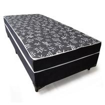 Cama Box Solteiro 88x188x53 Preta Cama Box Solteiro 88x188x53 Preta