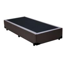 Cama Box Solteiro AColchoes Sintético Marrom 40x78x188