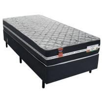 Cama Box Solteiro Americano Molas Ensacadas New Barcelona Fortezza 96x203