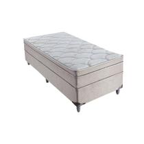 Cama Box Solteiro Áquila I com Colchão Solteiro Molas Verticóil Bege Cama Box Solteiro Áquila I com Colchão Solteiro Molas Verticóil Bege