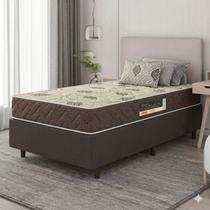 Cama Box Solteiro Base Reforçada Colchão Orthoflex Matera 48x88x188cm Marrom Cama Box Solteiro Base Reforçada Colchão Orthoflex Matera 48x88x188cm Marrom