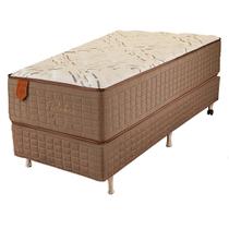 Cama Box Solteiro (box + Colchão) 78x188x69 Rubi Prorelax Pillow In Turn Free - Marrom