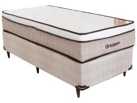 Cama Box Solteiro (Box + Colchão) Ortobom - de Mola 61cm de Altura New Ortotech