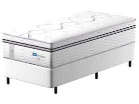 Cama Box Solteiro (Box + Colchão) Probel de Mola - Ensacada 60cm de Altura Genebra