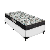 Cama Box Solteiro Branca e Colchão D33 Veneza Portobel Cama Box Solteiro Branca e Colchão D33 Veneza Portobel
