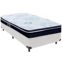 Cama Box Solteiro Branco + Colchão Orthosono D33 Anjos