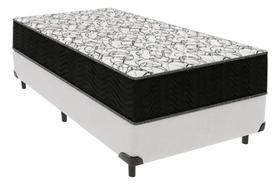 Cama Box Solteiro Branco + Colchão Solteiro De Espuma D45 - Ortobom - Airtech 150 58x88x188cm
