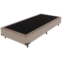 Cama Box Solteiro Bravus Bege 78x188x44