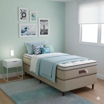 Cama Box Solteiro Castor Revolution Pocket Hibrido 88x188x54 + Box Castor Cama Box Solteiro Castor Revolution Pocket Hibrido 88x188x54 + Box Castor